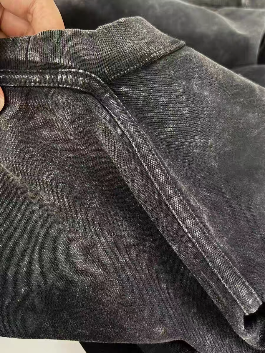 Men's Versatile Casual T-Shirt - Loose Fit with Simple Ribbed Cuffs, Soft Cotton Fabric for Comfort