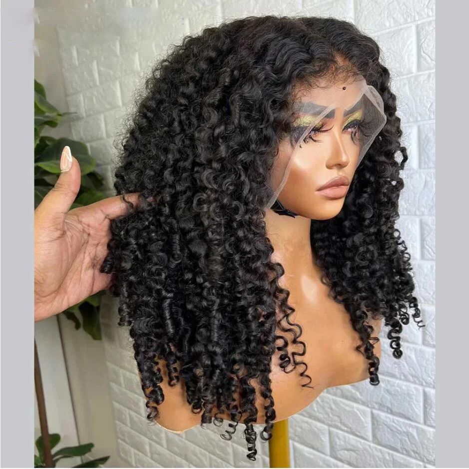Short Water Wave Bob Wigs Human Hair Wigs For Women Lace Frontal Wigs Short Curly Lace Front Human Hair Bob Synthetic Wigs