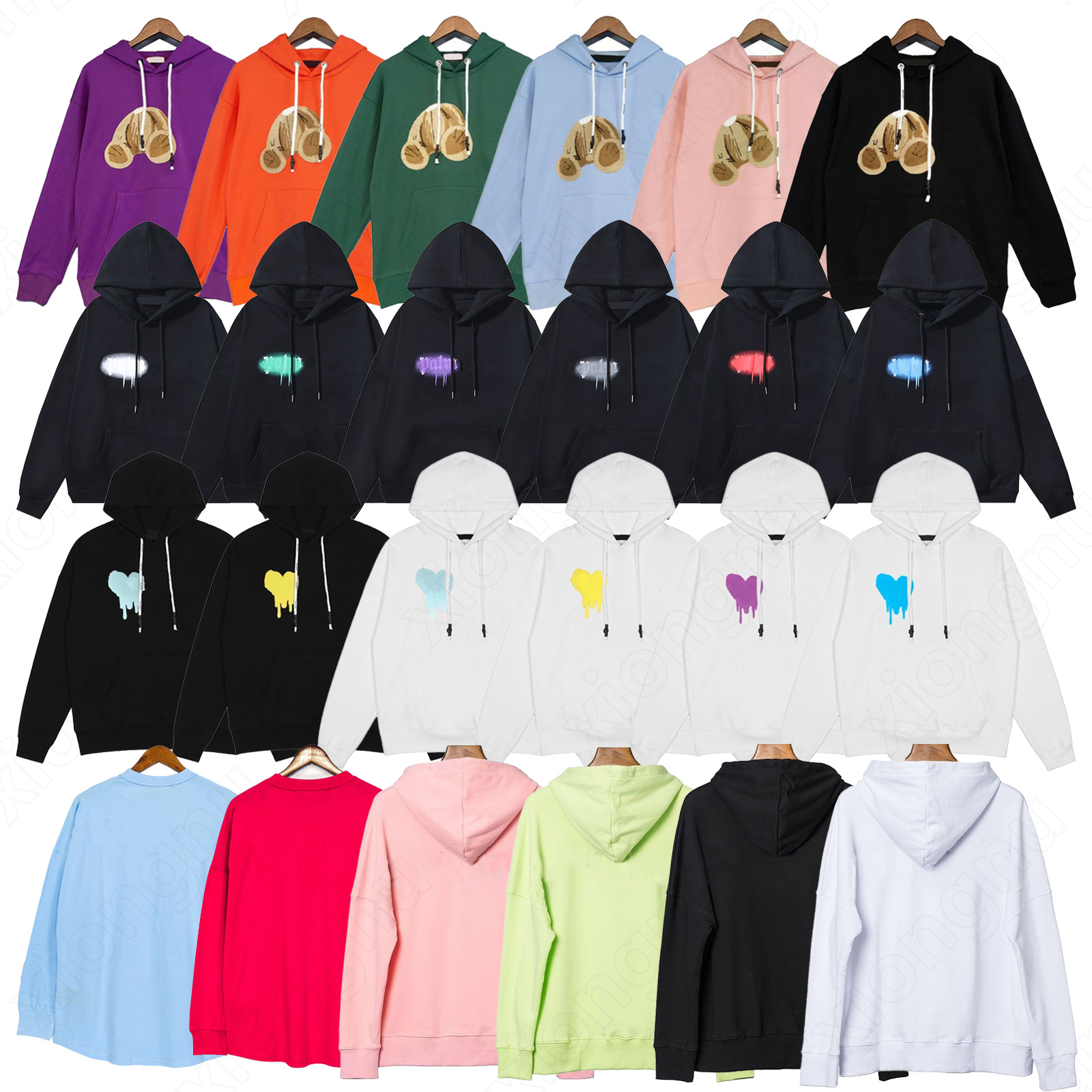 Designer Mens hoodie Palms sweatshirt Classic shark embroidery womens casual hoodies sports running fitness Sportswear loose round neck tops