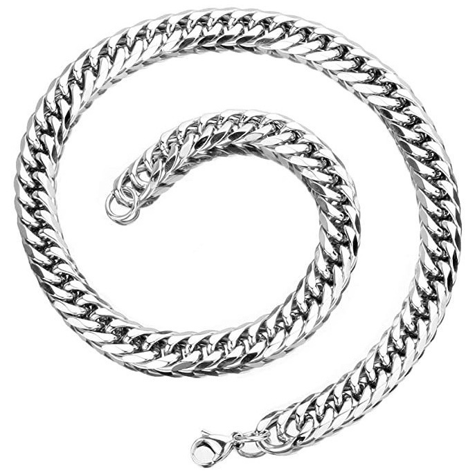 Steel Jewelry Non-Fading Mens Stainless Steel Chain Necklace Extra Thick and Wide 8 10 12 14 230518
