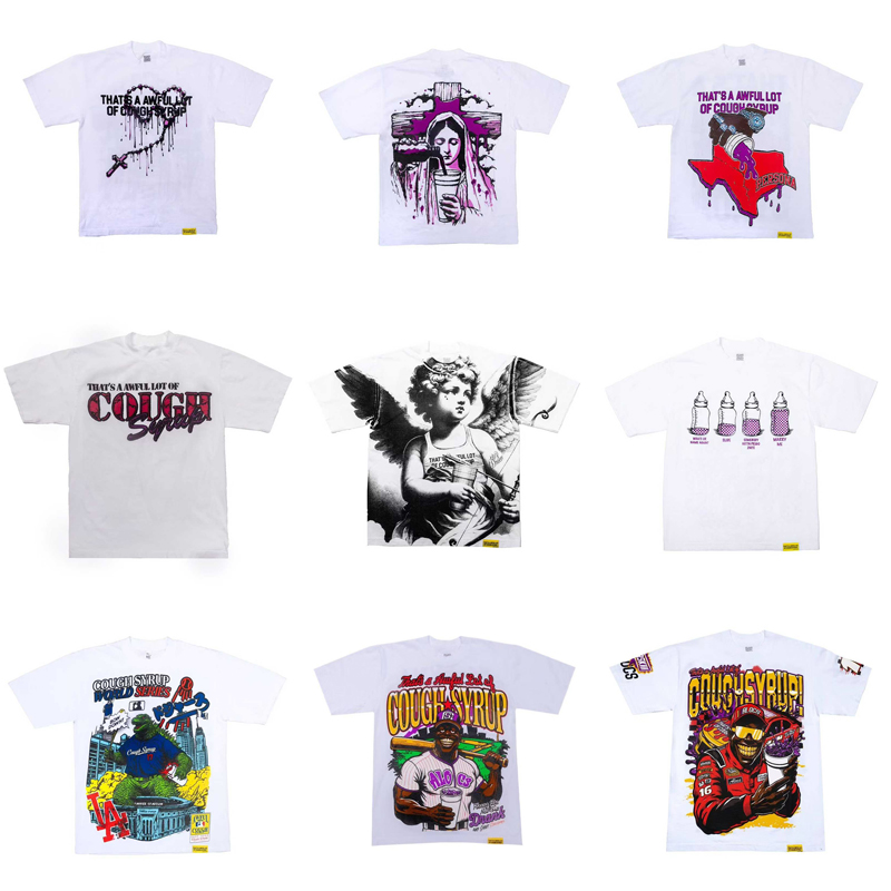 coughsyrup designer t shirt summer men t shirt fashion street shirts outdoor casual shirts graphic tee y2k shirt hip hop shirts tops awful lot of caugh syrup shirt 11