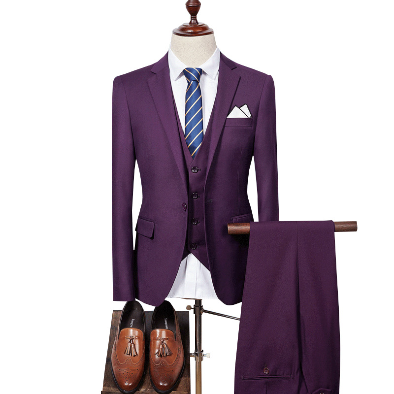 H784Men's suits groom wedding dress slim fit formal business casual