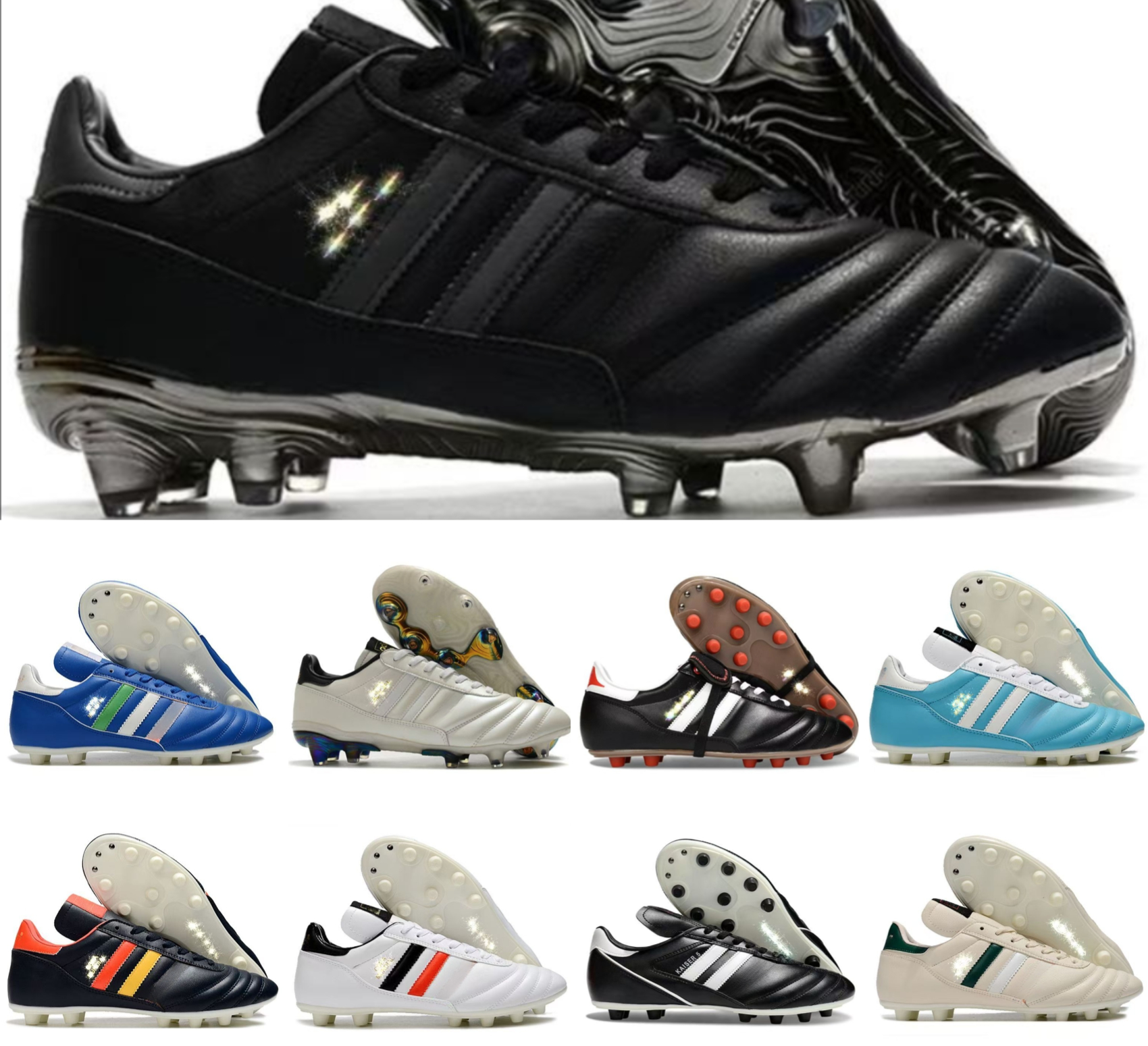 Classics Mens Soccer Shoes Copa Mundial Eternal Class FG Leather Football Boots Futbol Cleats Size 39-45