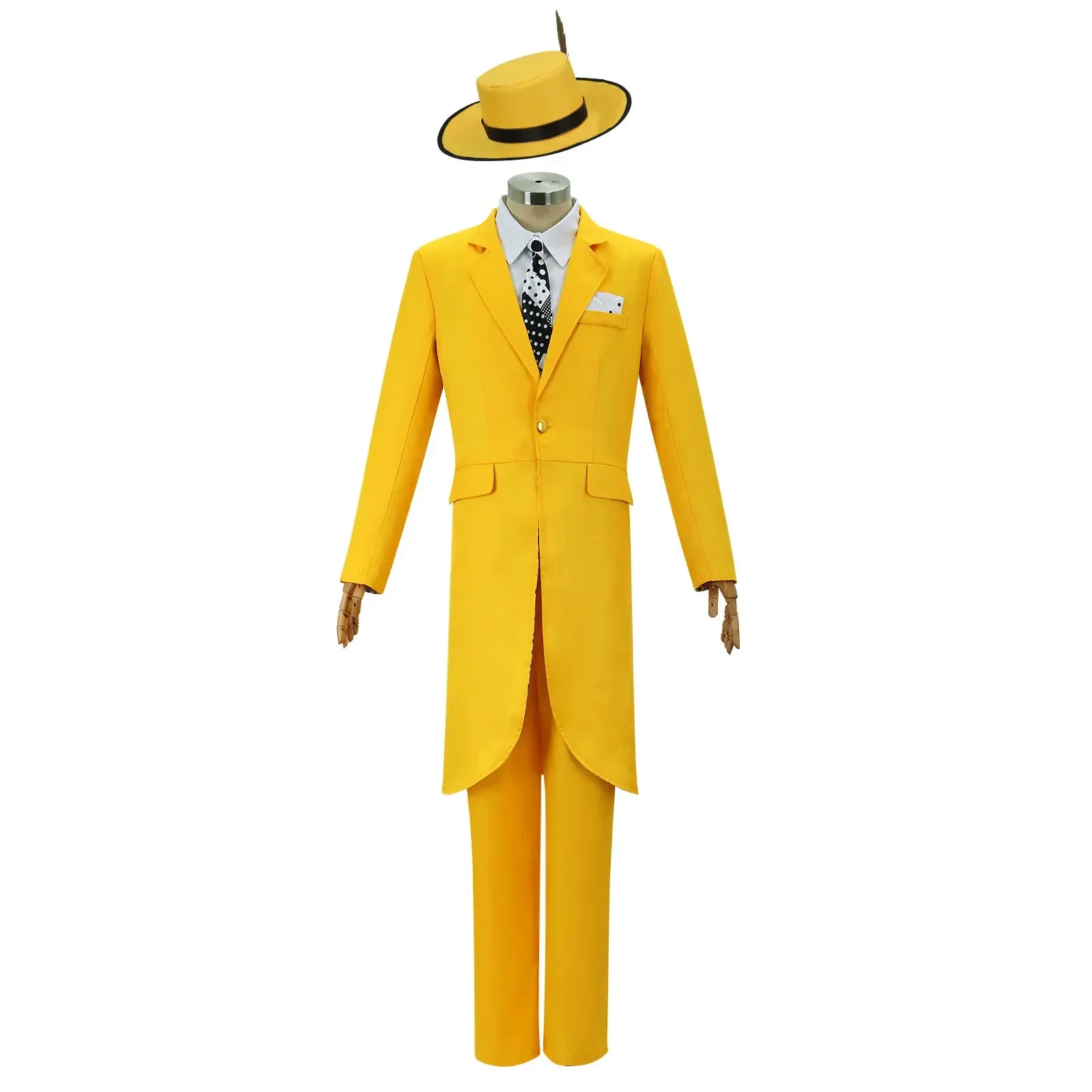 Movie Cosplay Costume Carry Cosplay Yellow Uniform Carnival Party Suit Hat Green Halloween Carnival Costume