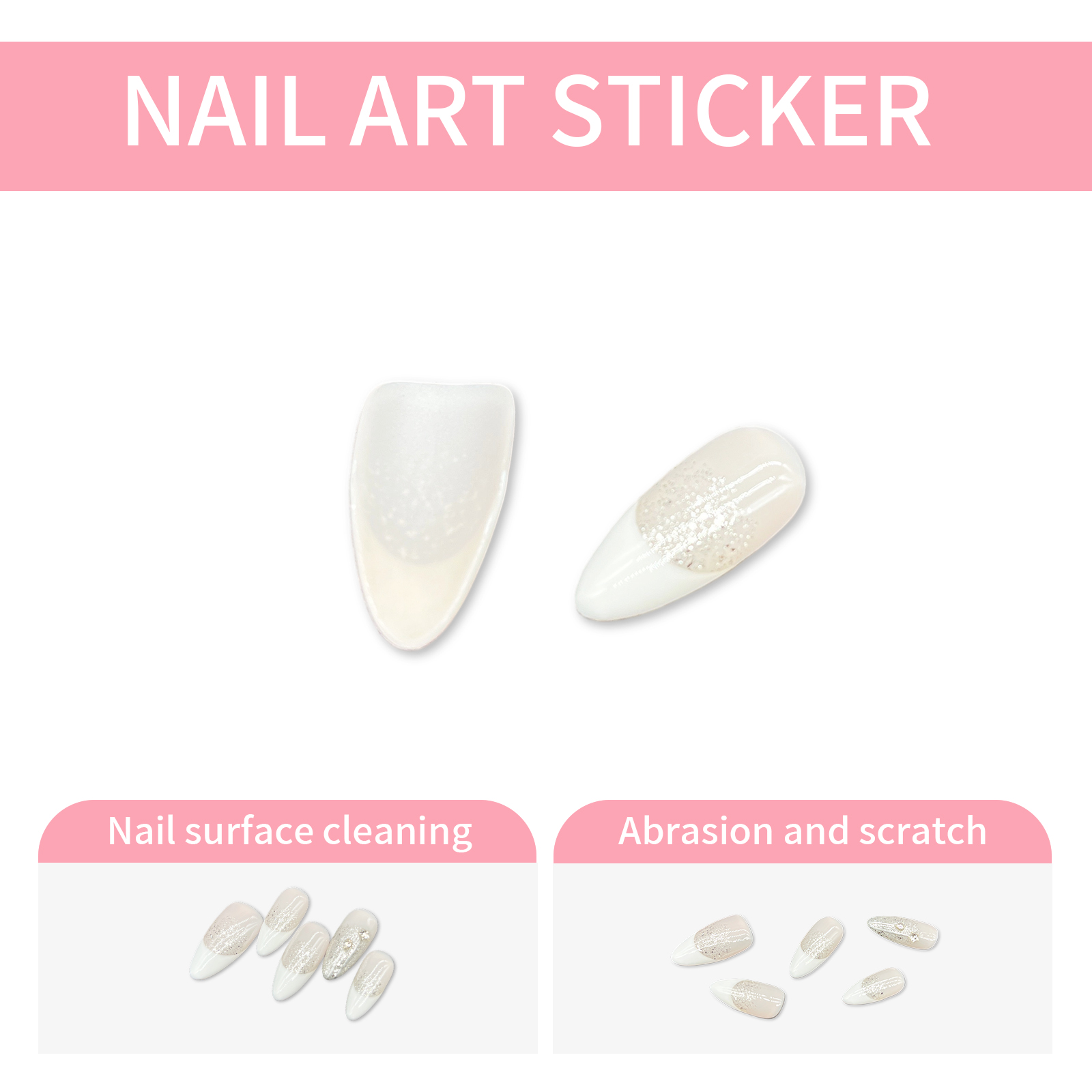 10 pieces of artistic hand-painted starry-eyed glittering false nails, the best gift to decorate yourself