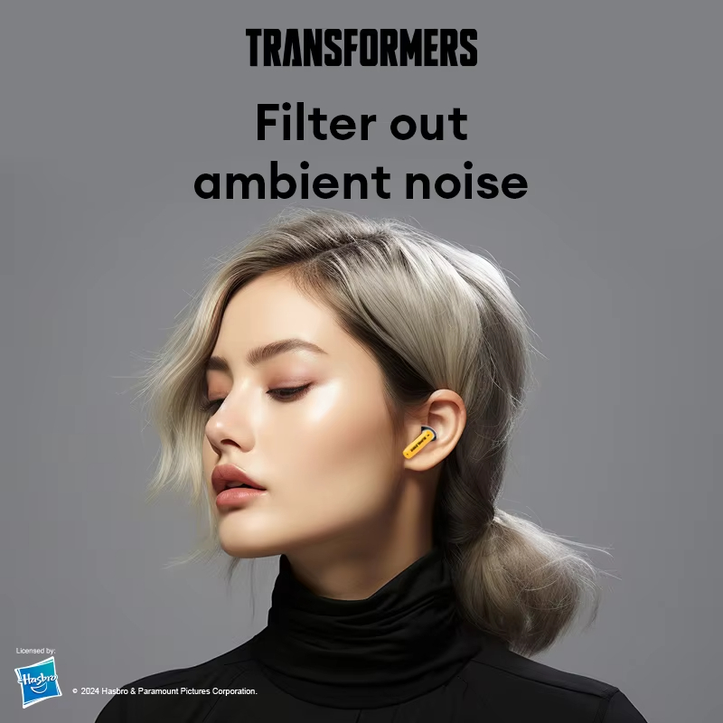 TRANSFORMERS TWS Gaming Earphones Hifi Stereo Sound Music Game Earbuds Dual Mode Low Latency HD Call Headphones TF-T51