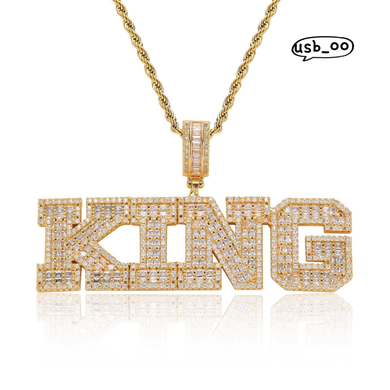 Pendant Out Letter DIY Iced Cubic Moissanite Monogrammed Pendants T Square Diamond Name Pendants for Couple