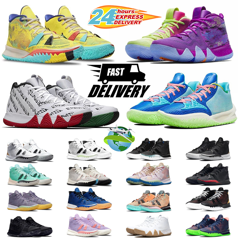 Designer Kyrie 7 Mens Basketball Shoes Chip Light Kyrie 5 8 Sponge Sandy Creator Hendrix Horus Rayguns Daybreak Men Trainers Sports Sneakers