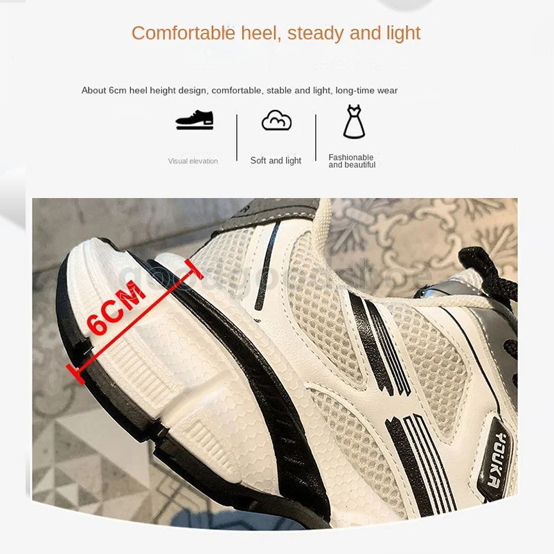 designer shoes sneakers womens shoes thick-sole trainers fashion casual tenis sports shoes women low-top flats comfortable height-increasing outdoor s