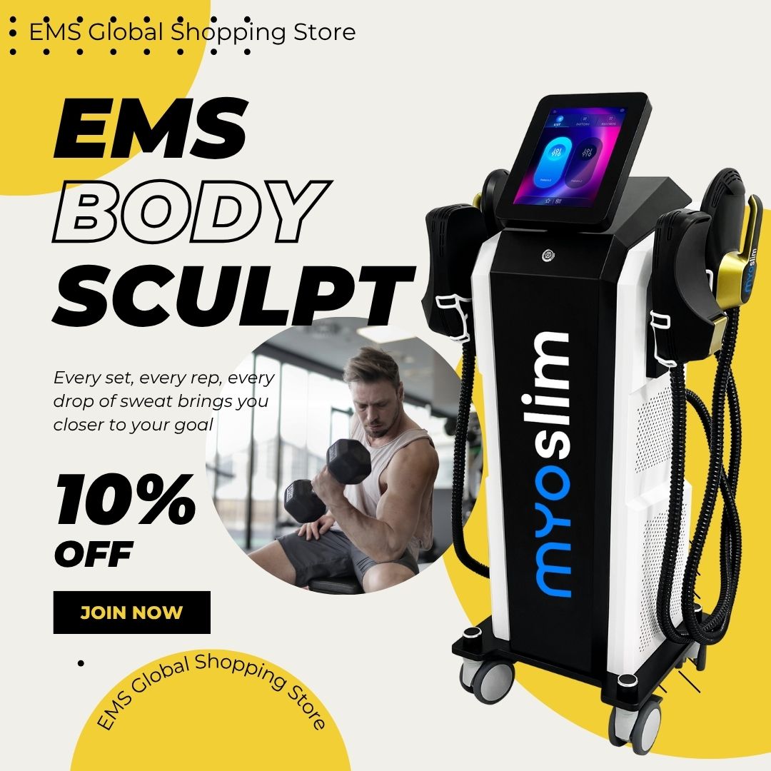 Myoslim Non-invasive Body Sculpting EMS Fat Burning Machine For Professional Beauty Salon Reduce Cellulite and Improve Body Shape Effectively