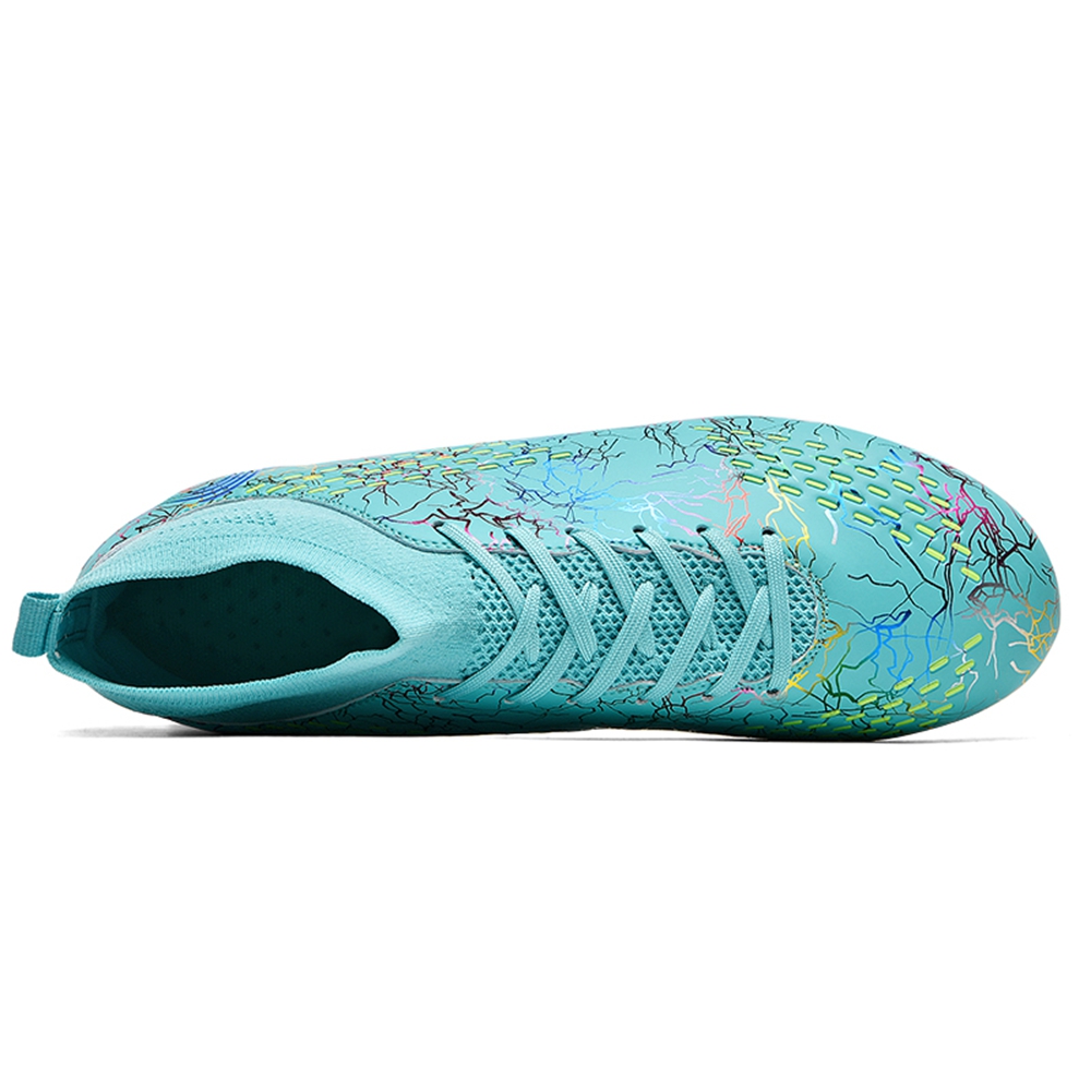 302 Outdoor high top football shoes for men and women, broken nails for students, adult training, artificial turf, FG long nail sports shoes for child
