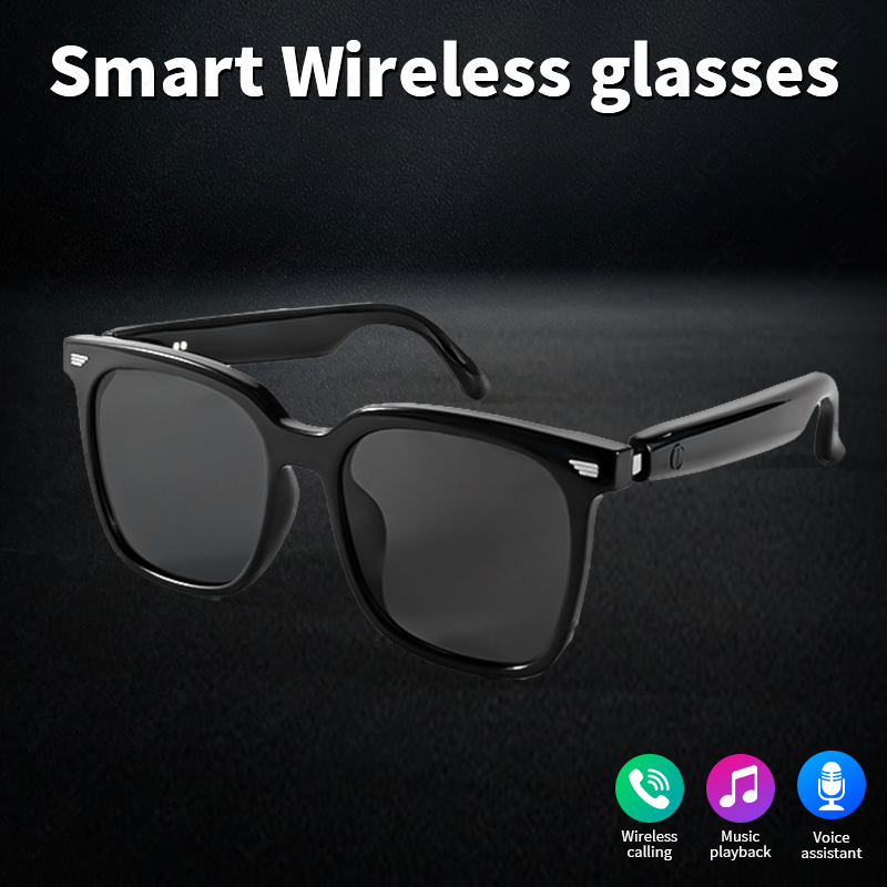 Polarized Bluetooth sunglasses, suitable for both men and women, sports smart glasses, built-in microphone and open music speaker,