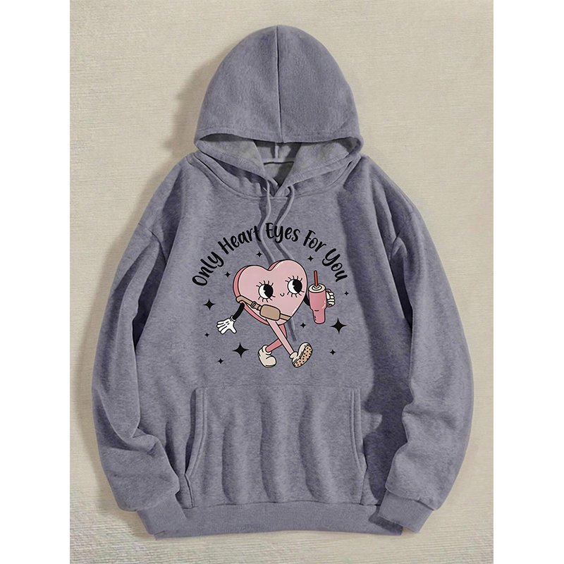 Women's Hoodies Pure cotton sweater women's spring and autumn 2025 new American letters cute pattern women's fashion high street casual