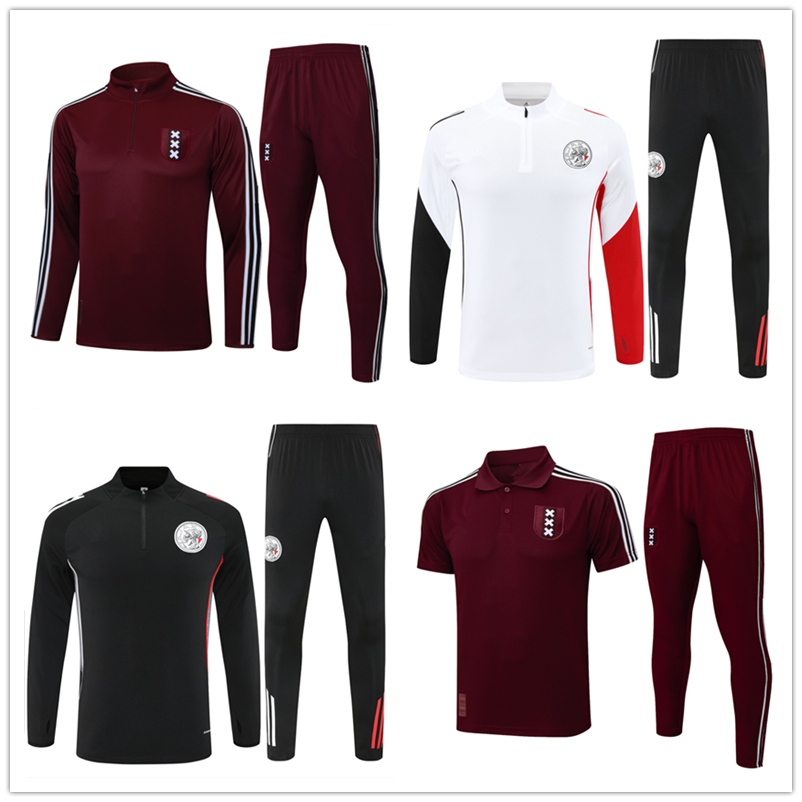 2025 2026 Ajaax Collection Retro Edition Training Jacket 25-26 Children's aajax Bob Marley St one Isl Men's Football Training Jacket Half Pull Football Sportswear