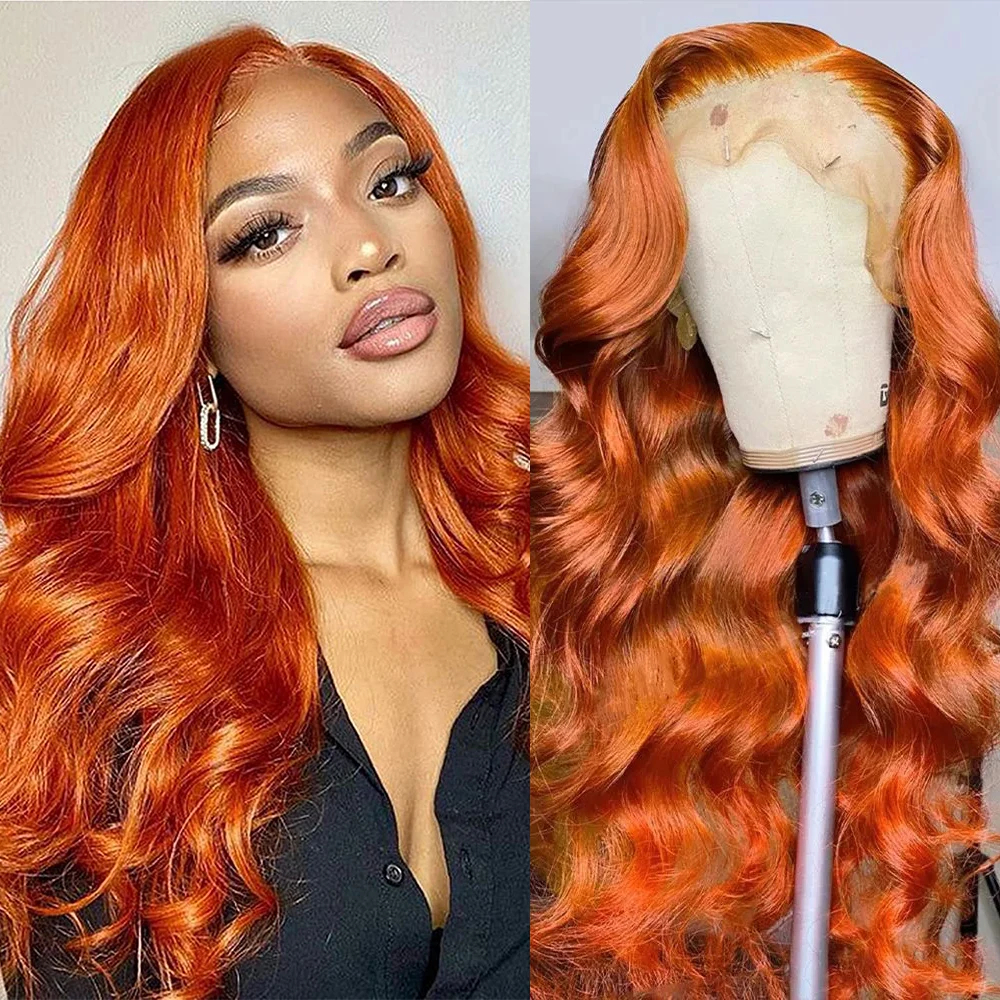 Honey Blonde Wave Wigs Look Like Really Human Hair Wigs Indian Hair Highlight Blonde P4/27 Pre-Cut 13x4 Closure Wig 180% Density Pre-Plucked Water Wav