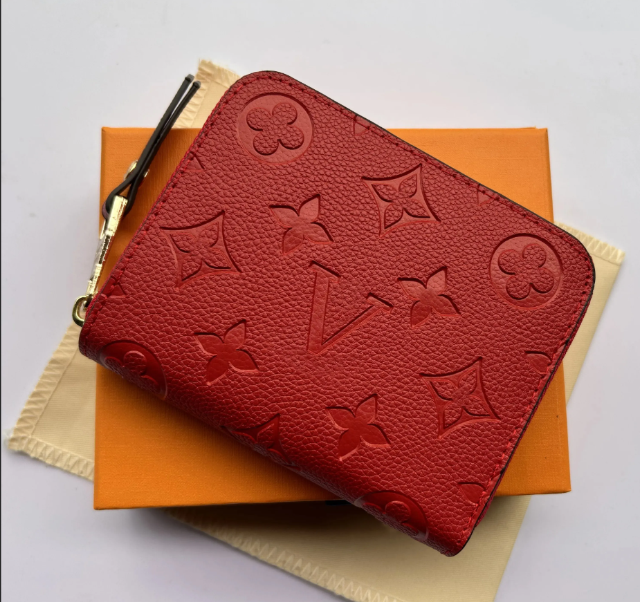 designer Wallet luxury Mens Womens leather bags flower letter Wallets zipper coin Purse Handbag Checked card holders clutch purse tote bag Designer Bag wallets