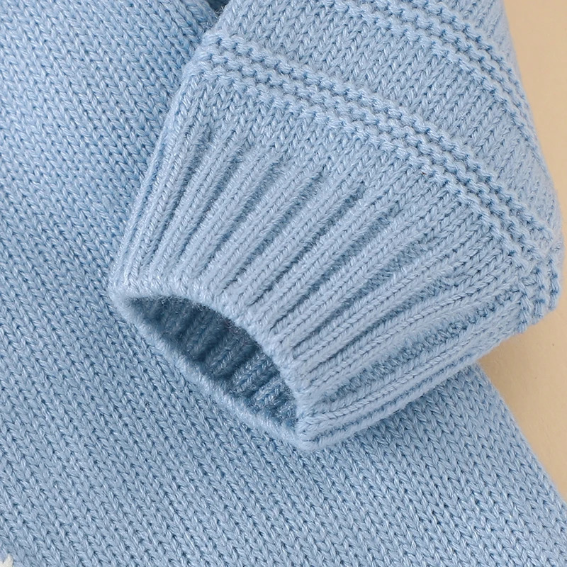 Cute Rabbit Knitted Baby Rompers Clothes Spring Autumn Crew Neck Long Sleeves born Boys Girls Easter Jumpsuits Outfits 0-18m 250709
