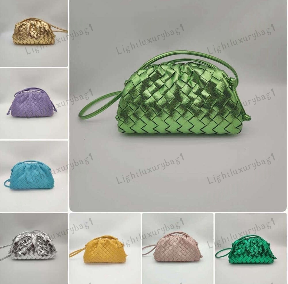 Designer Mini Pouch Clutch Bag Premium Sheep Leather Intrecciato Woven Cloud Bag Fashio Gril Full Range Of Colors Three Sizes Pouch Party Bag weave bag