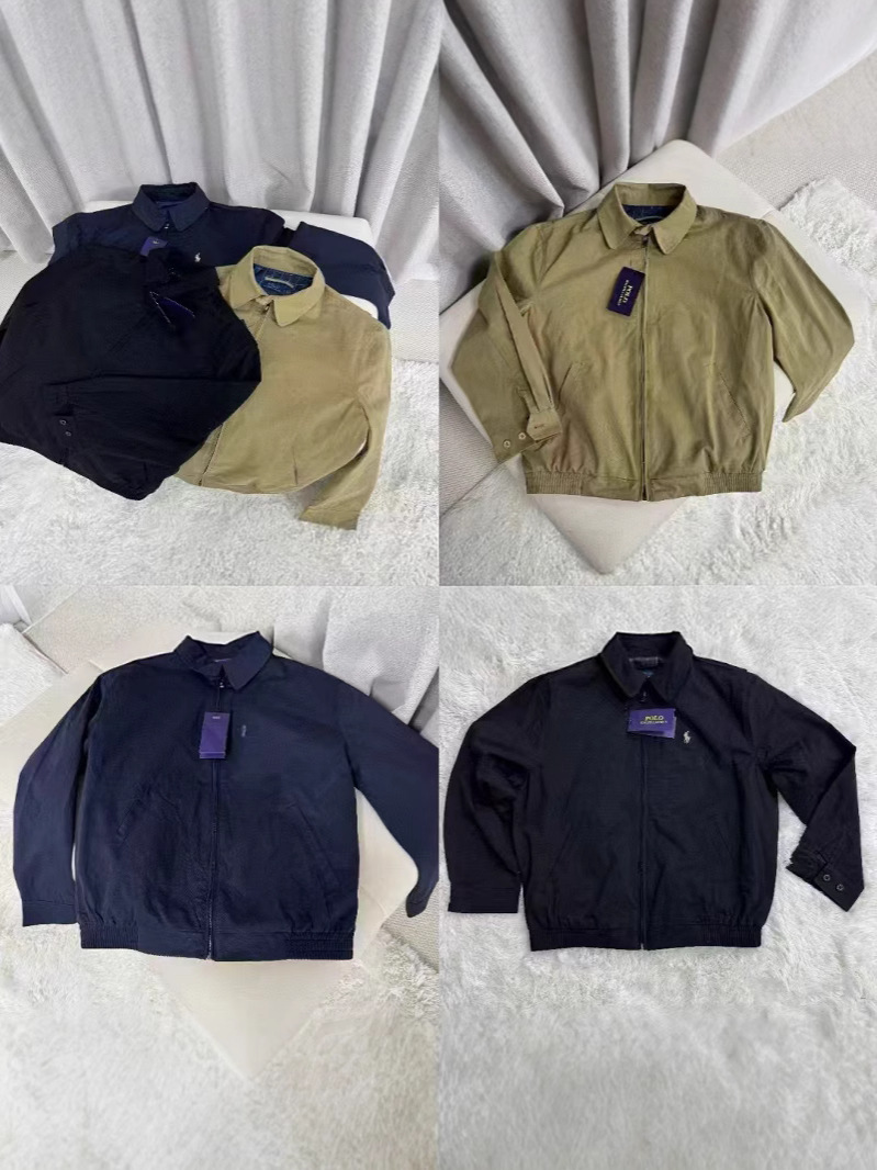 Laf RL Classic Men and Women Unisex Vintage Style Zipper Jacket for Couples Polo Shirt