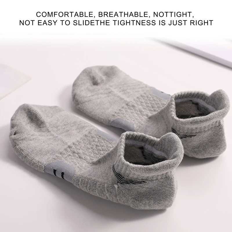 3 Pairs Mens XL Running Socks Thick Wear-Resistant Absorbent Deodorant Outdoor Hiking Sports Ankle Socks W250709