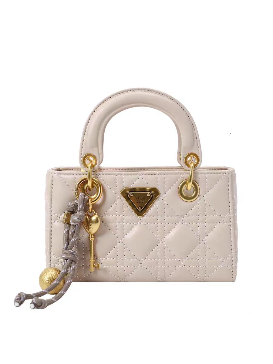 Free Shipping Designer Bag Floral Box Tote Bag Light Luxury Niche High-end Handbag Women's Shoulder Crossbody Bag