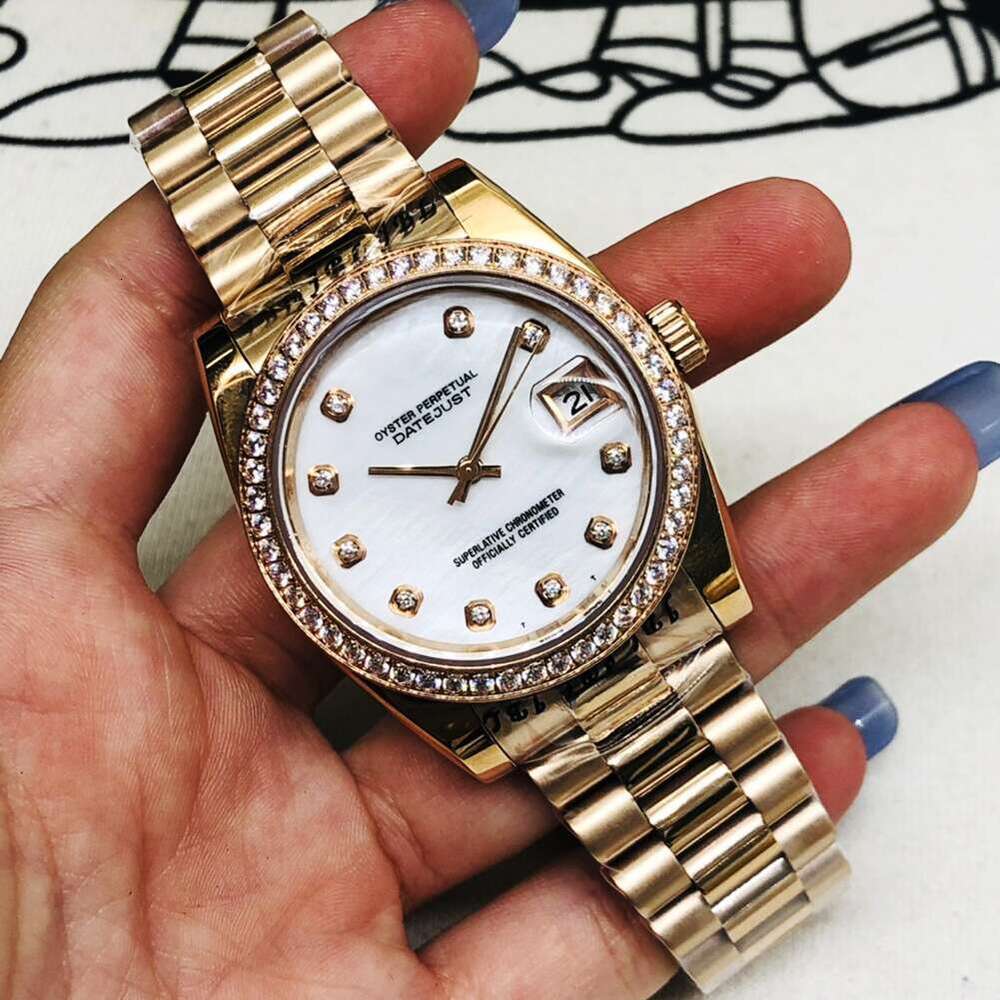 Watch Lolexwatch Dhcollections Moissanite Watch Woman Designer Watch Luxury Watches 36mm 40mm Mechanical Watch Studded Diamonds Sapphire With Box