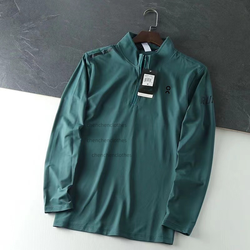 Fashion Brand designer mens jacket half zipper hoodie Training crewneck hoodies men and women Sweatshirt running gym jacket