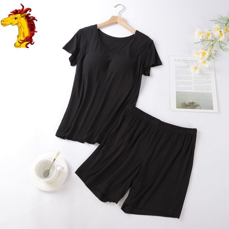 B963-Summer modal cotton printed nightdress simple sexy sweet slim pajamas home clothes for women