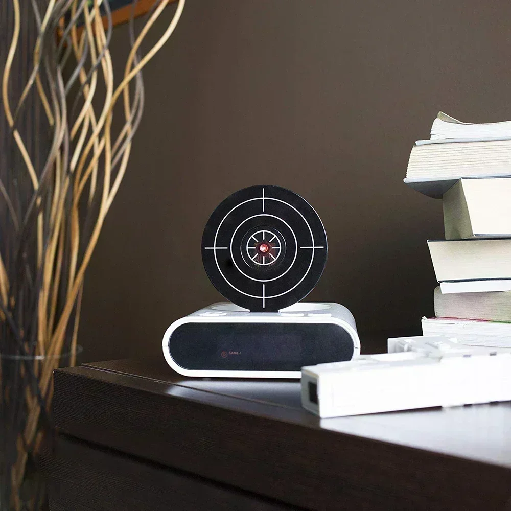 1Set Gun Alarm Clock / Shoot Alarm Clock / Gun O'Clock / Lock Load Target Alarm Clock Office Gadgets