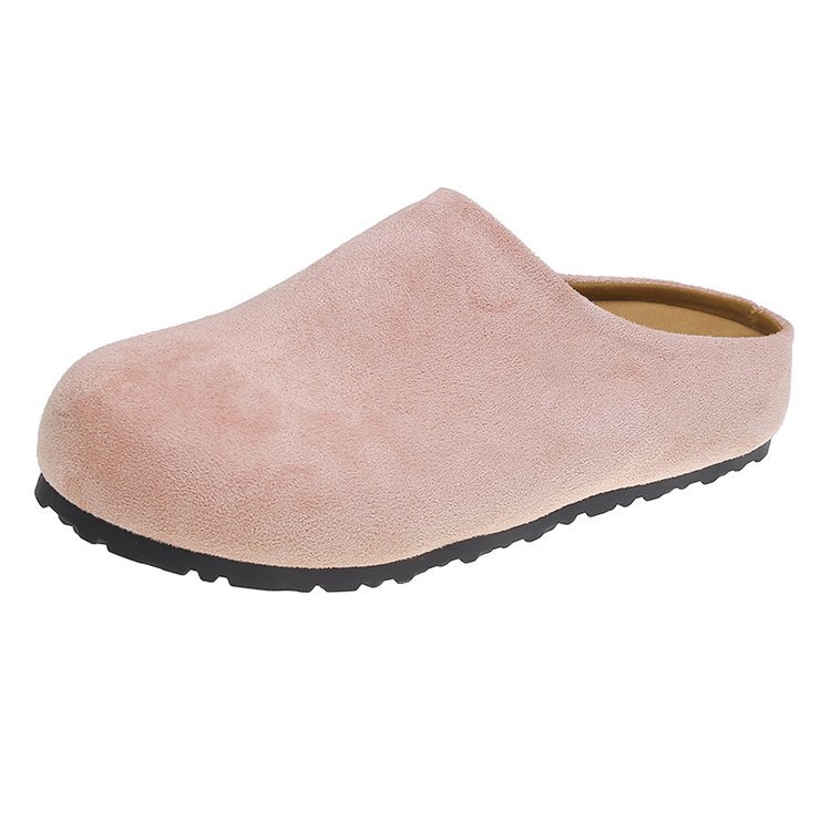 2025 hot new free shipping designer slippers for womens flat slippers grey yellow khaki pink New versatile soft sole casual single shoe
