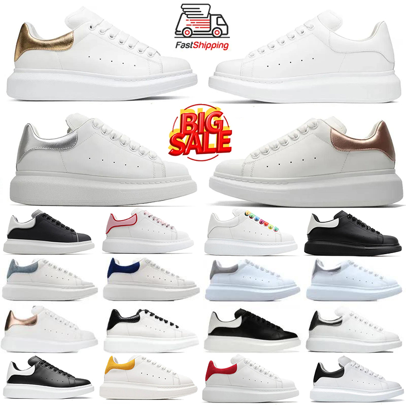 Designers Casual Sports Shoes Trainers Mens Women MC Queen Triple White Black Blue Red Blue velvet luxury Leather Suede sneakers leather trainers 35-46