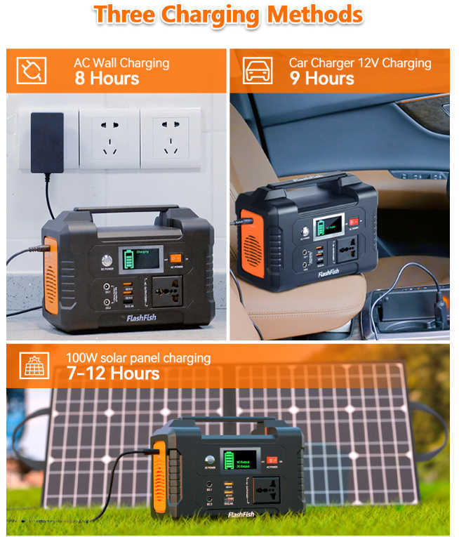 Portable Power Station 500 110V/500W Solar Generator (Surge 1000W) 519.4Wh Backup Lithium Battery for Outdoor Home z250530