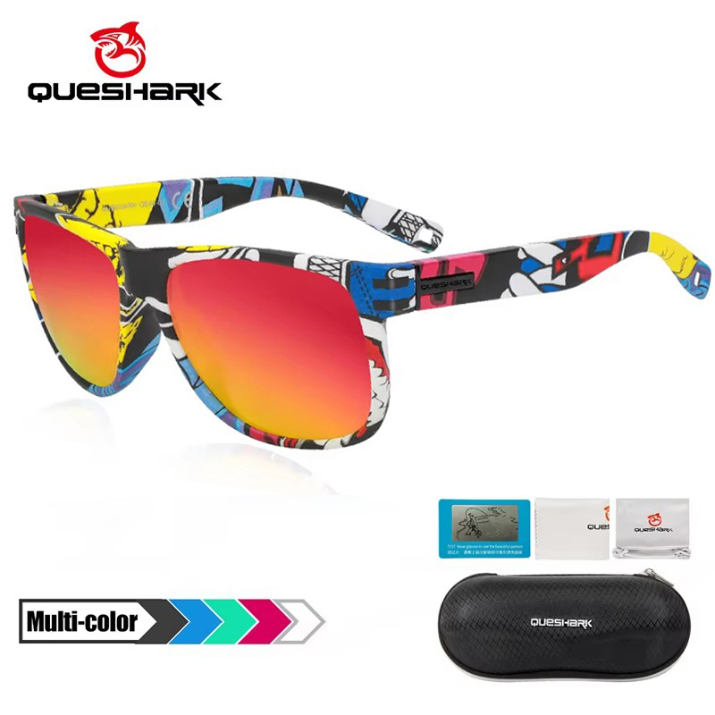 Queshark Tr90 Occhiali Da Sole Sportivi Polarizzati UV400 Anti-Guanto Leggero P…
