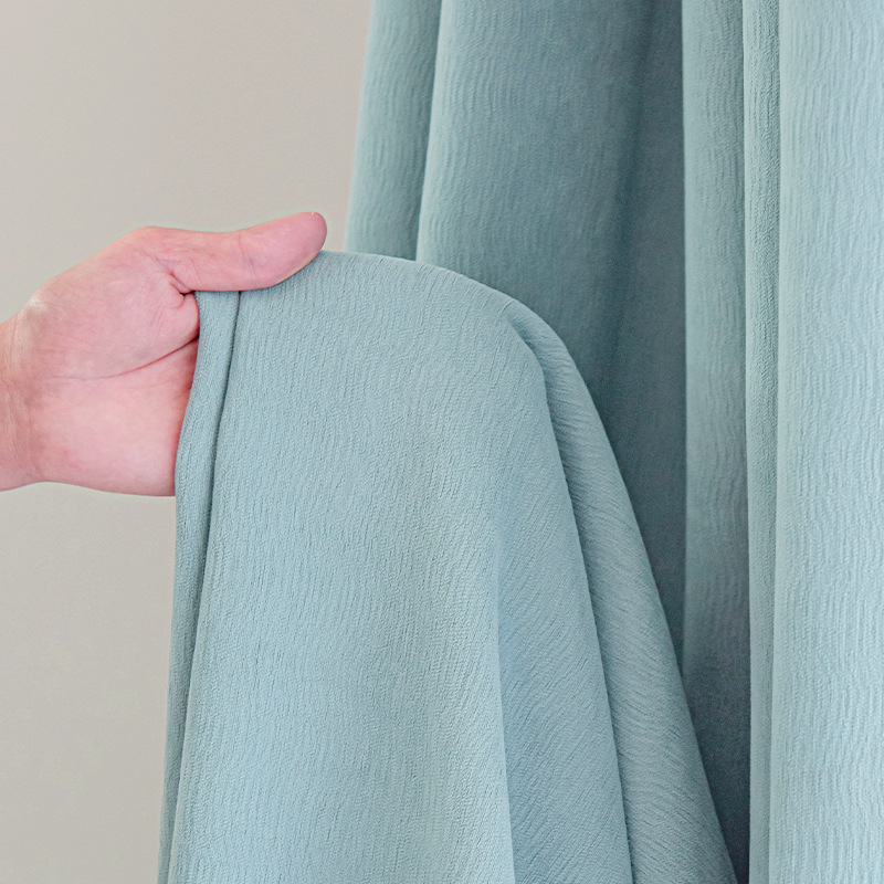 YL-36523 Spring and summer new chenille thick curtain full light-proof balcony bedroom living room high-end modern simple small fresh