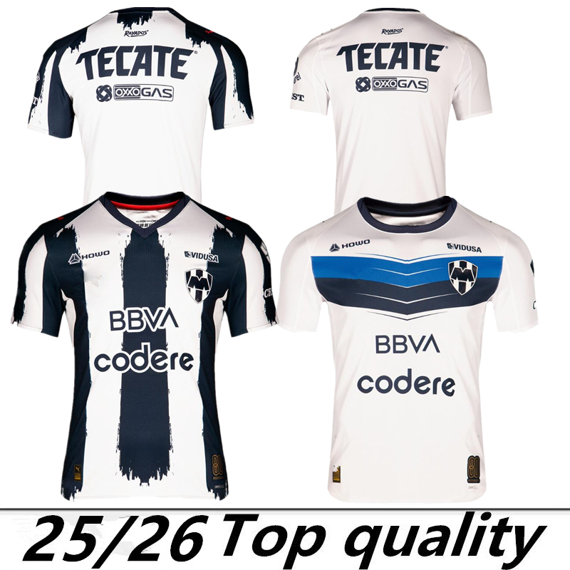 25 26 Rayados Monterrey Soccer Jerseys SERGIO RAMOS 93 Football Jerseys S.RAMOS Fans Player version Kids Kits Football Shirt S-4XL