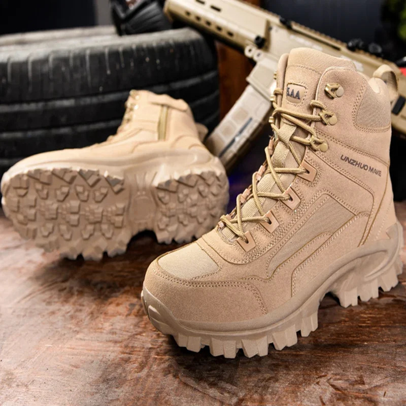 2024 Mens outdoor hiking boots anti slip and warm work boot hiking shoes waterproof shoes 250716
