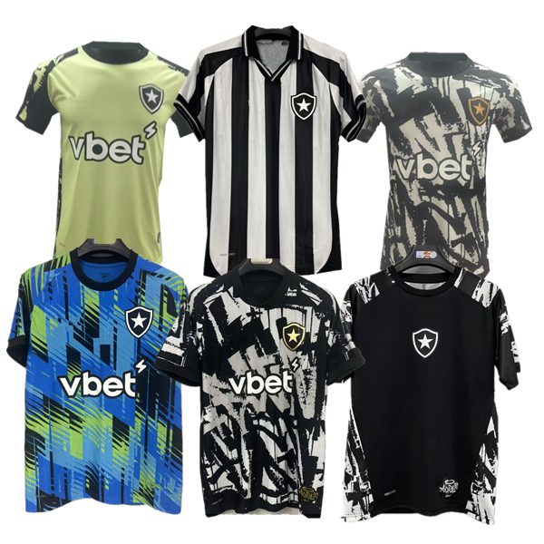 S-4XL 2024 2025 2026 Botafogo men Soccer Jerseys SOARES MATHEUS BABI BERNARDO O.SAUER 24 25 26 Home Black Away GK 3rd Aad 4th Football Shirt Short Sleeve Adult Uniforms
