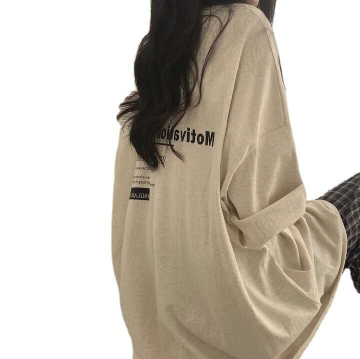 Cotton Short Sleeve T-Shirt For Women, Summer, Internet Celebrity, Loose Fit, Style, Trendy Brand, Mid-Length, New Korean Version B5