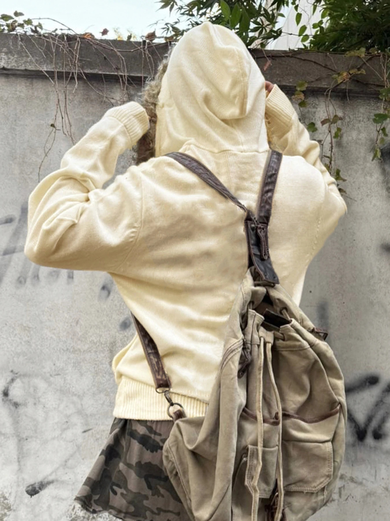 Alt Goth Vintage Harajuku Y2k Sweatshirt Women Cyber Punk Gothic Letters Printed Fur Collar Zipper Loose Casual Hooded Cardigan 250709