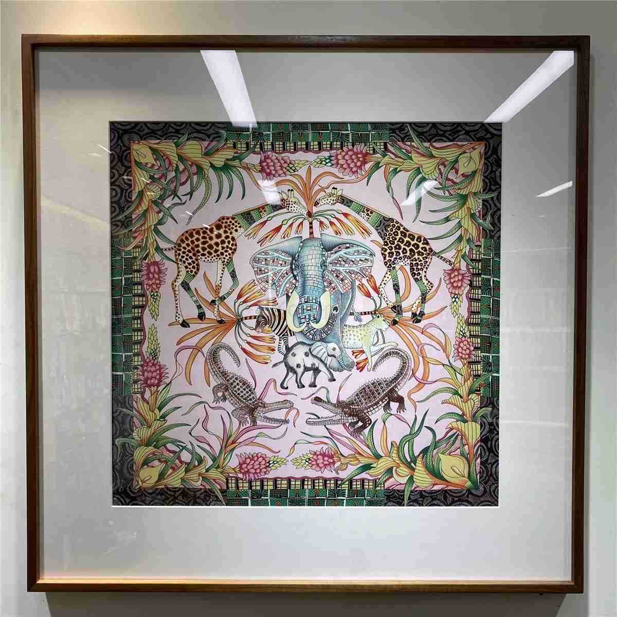 Monet Oil Painting Anemone Twill Silk Scarf Fashion Bandana Women Scarf Wraps 53cm Square Scarves Hijab Scarf Neckerchief M250709