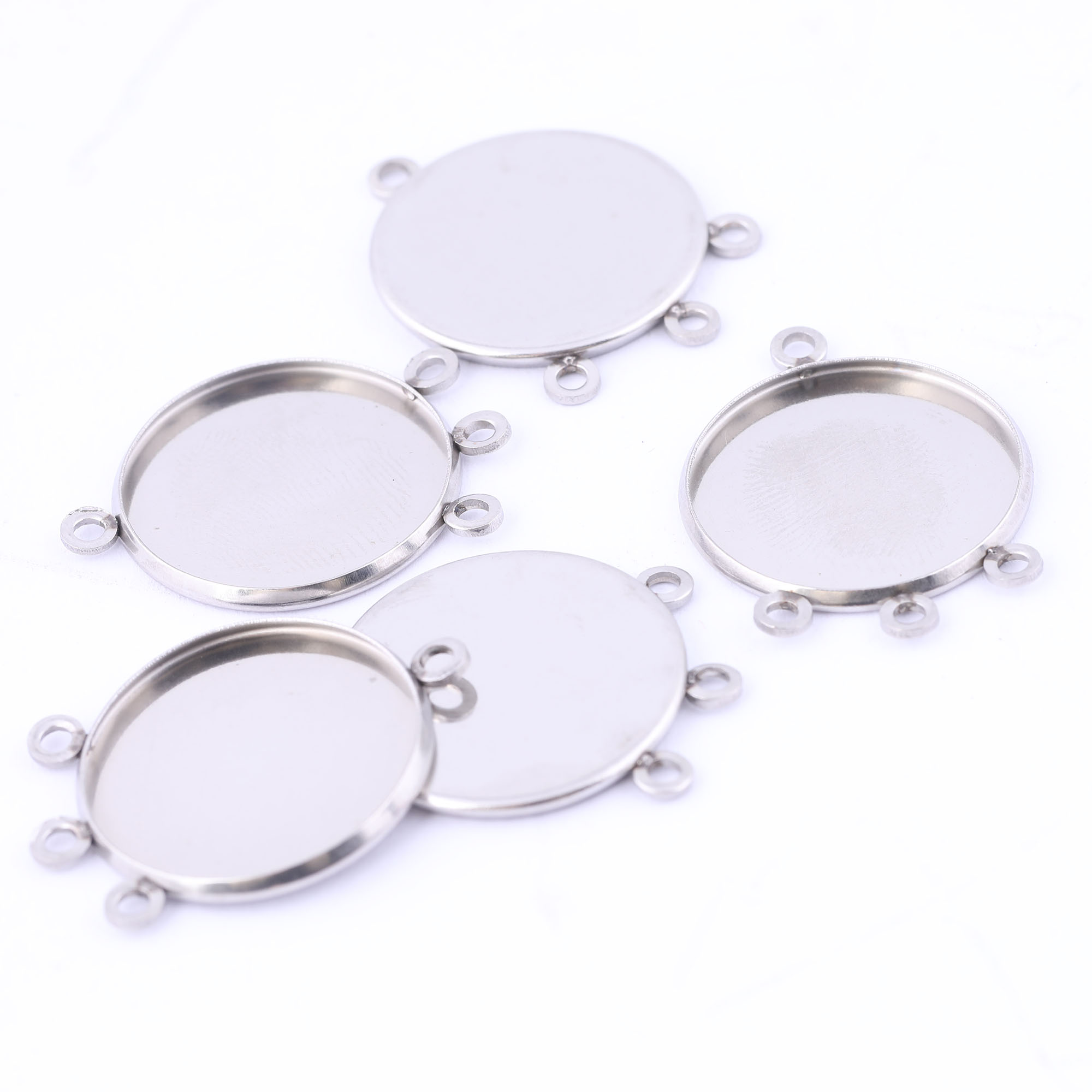 Fit Da 20 Pezzi In Acciaio Inossidabile Da 20 Mm Cabochon Connettore Consegna D…