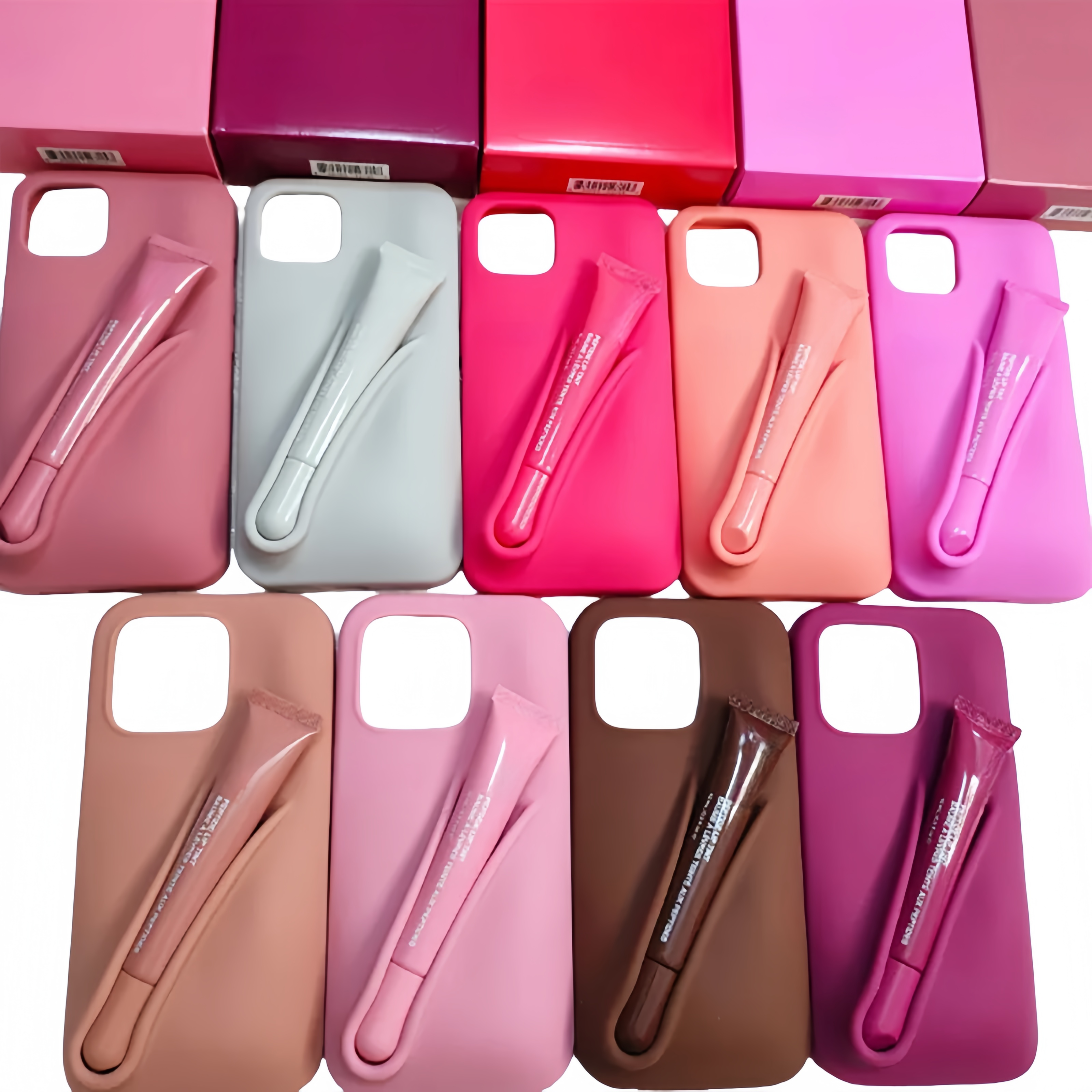 Phone case For iPhone Max 16 15 Plus 14 Pro 13 12 Samsung s Designer Fashion iphone Gloss Lipstick Lip Balm designer phone case