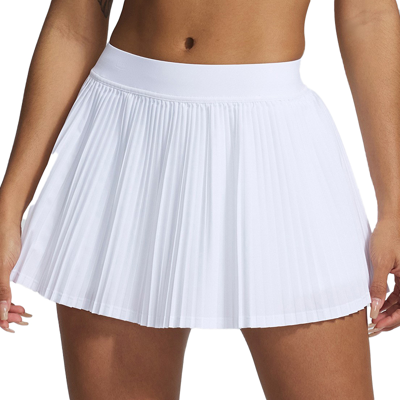 Women's tennis & golf skirt - high-waisted with pockets and attached shorts, suitable for sports, running, and pickleball