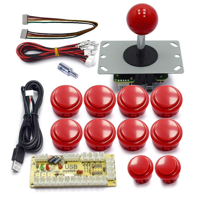 Kit Fai -Da -Te Per Cabine Arcade Di Ritardo Zero Per Push Pulsante Copia Sanwa…