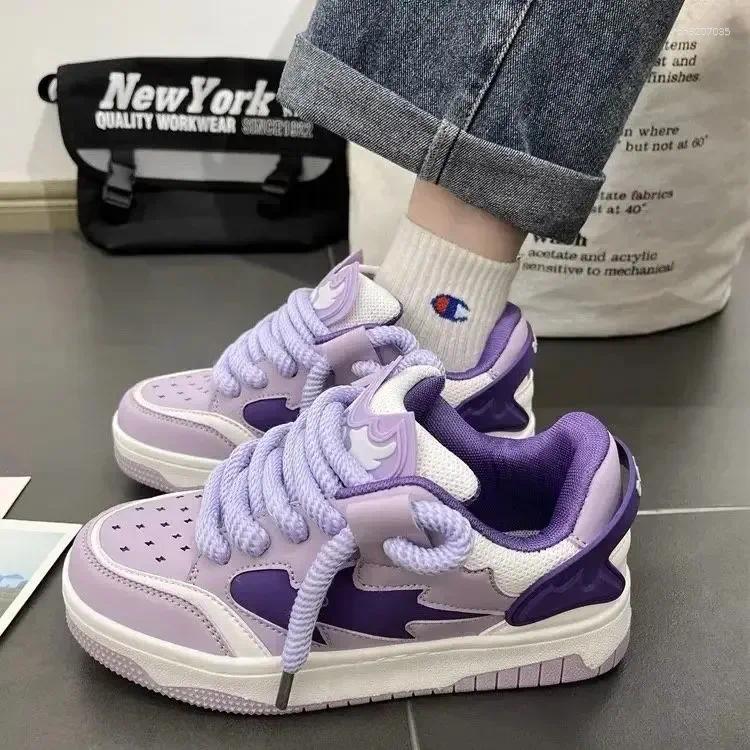 Casual Shoes Women 2025 Design Men Vulcanized Retro Sports Shoe Fashion Chunky Sneakers Female For