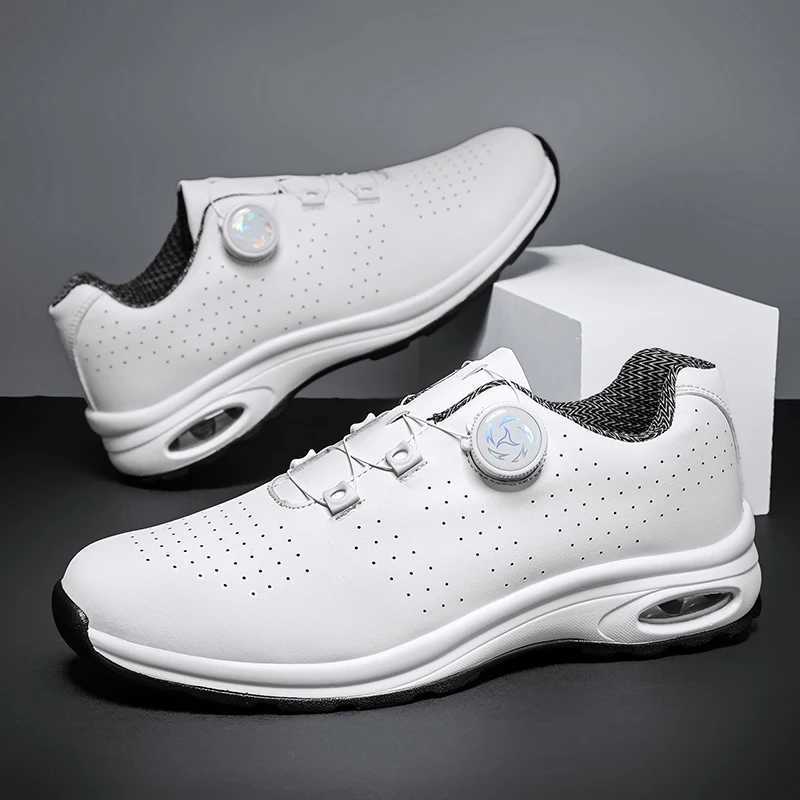 Golf Shoes Air Cushion Men Sports Running Driving Shoes Breathable Lightweight Cfortable Athletic Nonskid Rotating Sneakers Y250709