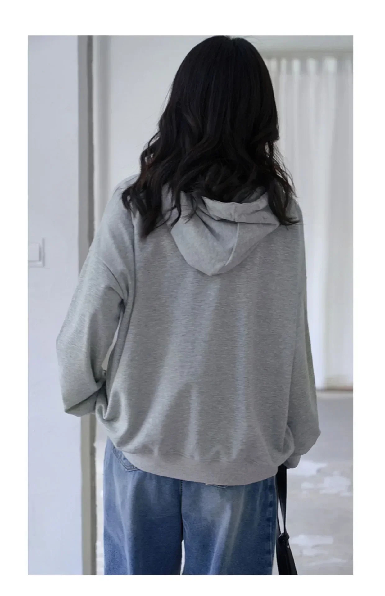 Spring and Autumn Season Thin Women Korean Edition Loose Size Fashion Hooded Sweater Casual Lazy Sports Top 250709