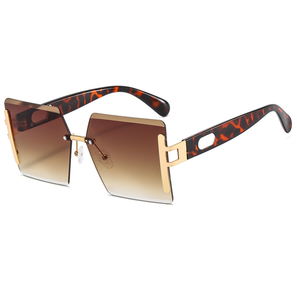 Designer Sunglasses For Women Men Fashion Sunglasses Luxury Polarized Lens Goggle Pilot PC Frame Oversized UV400 Eyewear Luxury Style Sunglasses D206