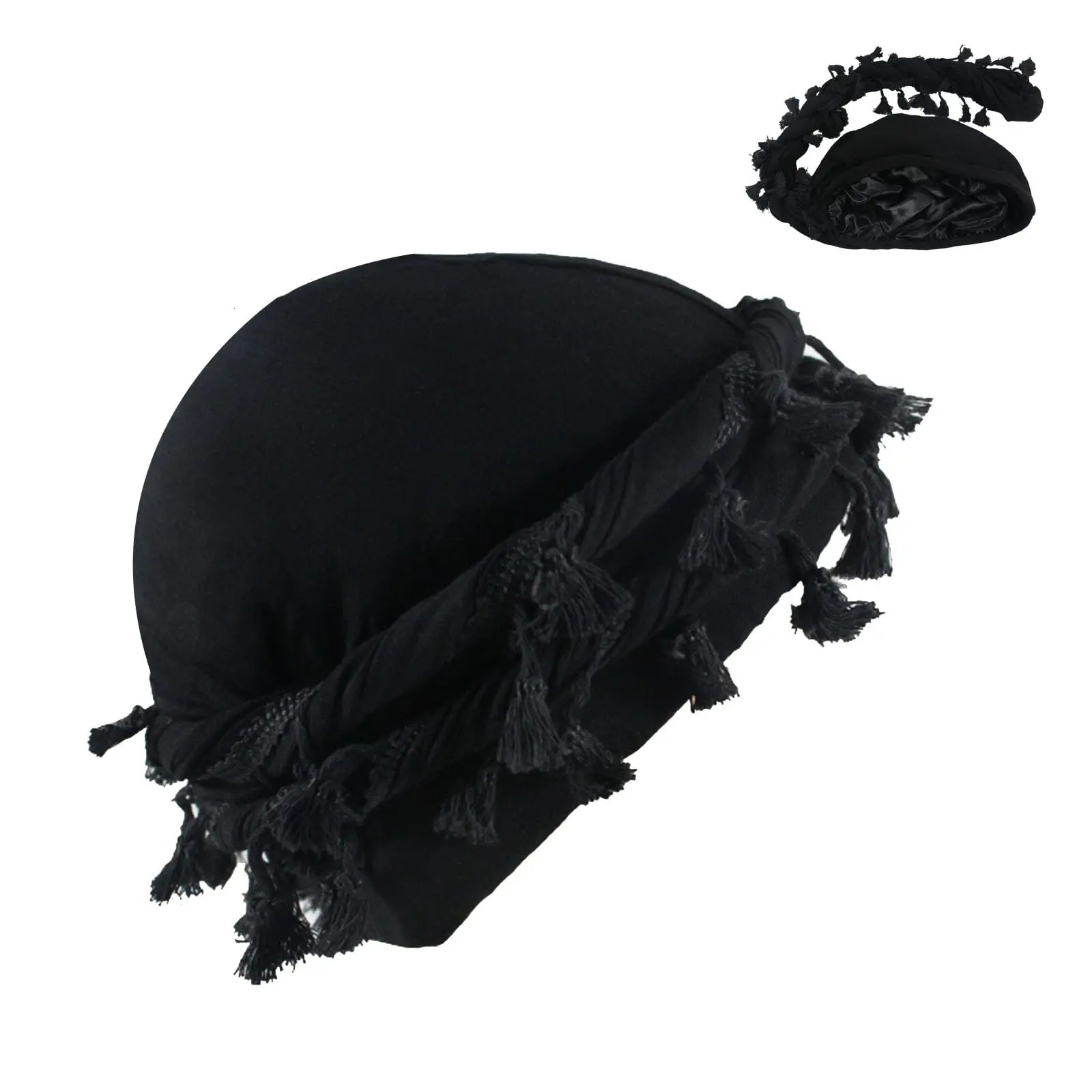 Vintage Twist Turban Head Wraps for Men Stretch Modal And Satin Turban Scarf Tie for Hair Drawstring Closure and Machine Washab 250708