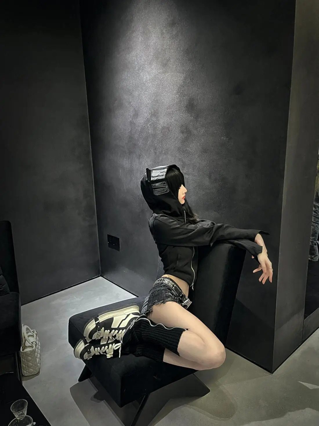 2K Hooded Shirt Crop Top Punk Vintage Letter Gothic Clothes Winter Fashion Streetwear Women Slim Hoodies Zip Up Hip Hop Hoodie 250709